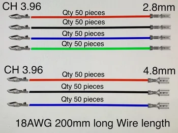 20 cm debelo CH 3.96 terminal žične povezave 2,8 mm 4.8 mm