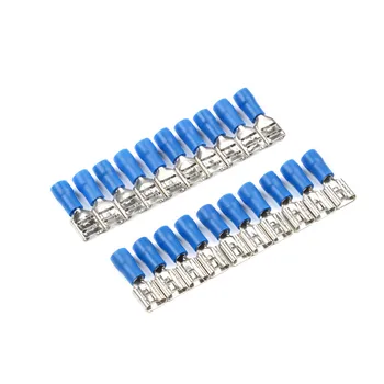 100 KOZARCEV Modra FDD2-250 Ženski Izolirani Električni Crimp Priključni set za 1.5-2.5mm2 Priključki Kabel Žico Priključek