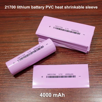 100 kozarcev/veliko 21700 Baterijski Paket Zunanji Koži Toplote Shrinkable Rokav Zamenjava Baterije PVC Embalaži Film 4000 MAH