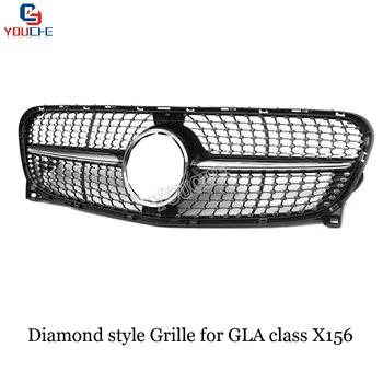X156 Diamanti / AMG / GT Sprednja Maska Za Mercedes GLA Razred X156 - 2018 GLA200 GLA250 Zamenjava Odbijača Očesa Žar