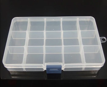 1PC 15 Primeru Stanja Preglednih Plastična Škatla za Shranjevanje Nohtov Nakit Polje + Hitra Dostava