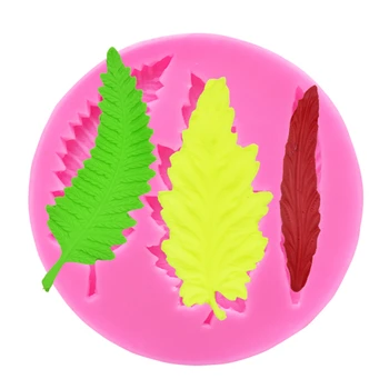 Najbolje Prodajan DIY Listov Jelly Plesni 3D Listi Silikonsko Plesni Torto Dekoracijo Orodja za Peko Pribor Torto Plesni Kuhinjski Pribor