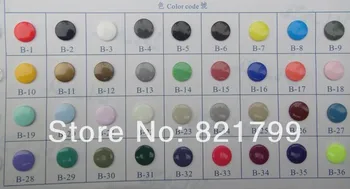 Brezplačna dostava 20 določa KAM B13 Kovinski Srednje Srebrne barve pripni gumb za šivanje otroške barve plastično zapiralo, ki ga potisnite gumb