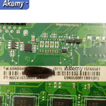 Akemy X556UV Prenosni računalnik z matično ploščo DDR4 4GB I7-6500U za ASUS X556UQ X556UV X556UB X556UR X556U Test mainboard X556UV motherboard