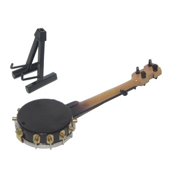 Banjo Model Lesenih Mini glasbeni instrument za učitelje, strankami in prijatelji darila