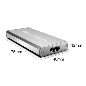 4K USB HDMI Diktafon Kartico 1080P HD Video Snemalnik HDMI USB Video Snemalnik Kartico Grabežljivac za Sprejemnik Gaming Živo