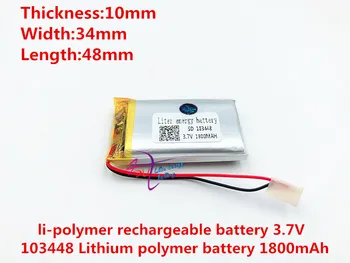 103448 3,7 V 1800mah Litij-polimer Baterija z Zaščito Odbor Za MP4 GPS Tablični Računalniki PDA