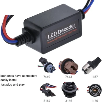 2 Kos Avto LED Dekoder 1156(BA15S) Opozorilo o Napaki Žiga Vključite Opozorilne Luči
