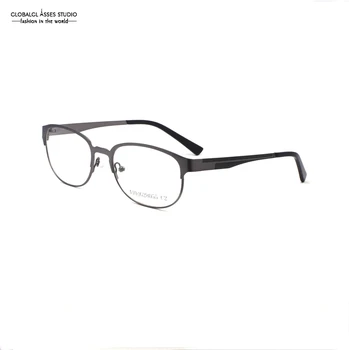 Očala Visoke Kakovosti Okvir Moda za Ženske, Moške Sive Barve Lahke Kovine Optičnih Očal na Recept Očala 410JG28055-C2