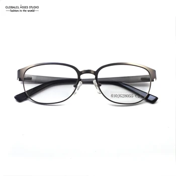 Očala Visoke Kakovosti Okvir Moda za Ženske, Moške Sive Barve Lahke Kovine Optičnih Očal na Recept Očala 410JG28055-C2