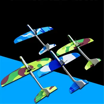 1PCS Roko Vrgel Pene Letalo Igrače na Prostem Začetek Jadralno Letalo Otroci Darilo Igrača za Prosto Letenje Letalo Igrače Puzzle Model Jouet