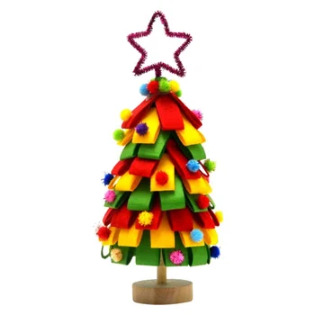 Snemljiv DIY Božično Drevo Non-woven Otroci Okrasite Darila, Božični Doma Odlikovanja