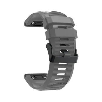 NOVO Silikonsko 26 mm Hitro Sprostitev Watchband Wriststrap za Garmin Fenix 3 3HR 5X 5X plus 6X 6X Pro Watch Easyfit Watch manžeta