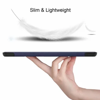 Novo Ohišje Za Samsung Galaxy Tab S6 Lite 10.4 2020 SM-P610 SM-P615 10.4 palčni PU Usnje 3-Zložljivo Stojalo za Tablične Pokrov+Film+Pisalo