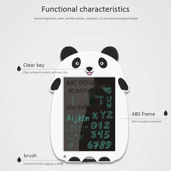 8.5 Palčni Risalno Desko Panda Pisanje Odbor LCD Elektronski Risalno Desko Risanka Smart Board za Otroke