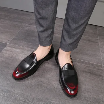 Moški čevlji luksuzne blagovne znamke usnje kača kožo ribe obleko pisarna obutev loxford čevlji za moške vožnjo čevlji M278