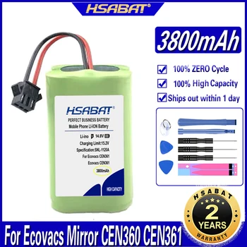 HSABAT ZAVIHEK-T560H 3800mAh Baterija za Ecovacs CEN361 CEN360 DN620 DH43 DH45 DH35 BFD-WSP T550WSC T550W Čistilec Robot Baterije