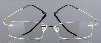 Eyesilove moda Titanove Zlitine Rimless kratkovidnost očala ženske moški Kratkovidan Očala na recept očala -0.50, da -6.00