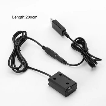NP-FW50 Baterije Eliminator USB Napajalni Kabel za Sony a3000 a5000 a7R a7S U4LD