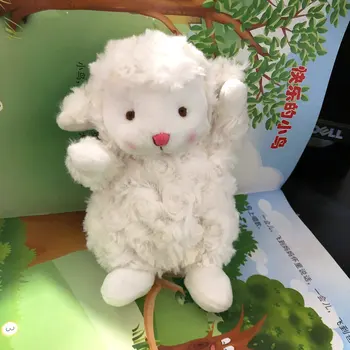 Ameriški jagnje lutka zajčki plišastih srčkan plišaste igrače darilo pomiritev lutka ovce mini z visoko kakovostjo darilo za dekle in fant