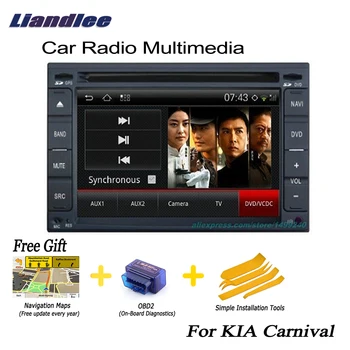 Liandlee Za KIA Carnival 2004~2005 2 Din Avto Android GPS Navi Navigacijski Zemljevidi, Radio CD, DVD Predvajalnik, Audio Video, Stereo OBD2 TV
