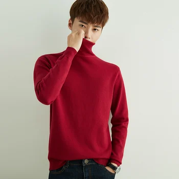 11 barvno visoko river moške kašmir pulover jeseni in pozimi toplo plesti pulover 2020 new visoke kakovosti rdeča bela modra siva jopica
