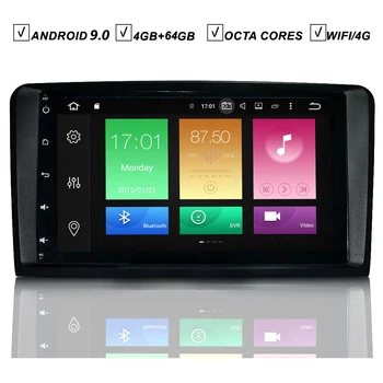 9 IPS Android 10.0 Avto DVD GPS Igralec Za Mercedes Benz X164 GL W164 ML-Razred Okta 8 Core 4G RAM 64 G ROM Radio Bluetooth WIFI/4G