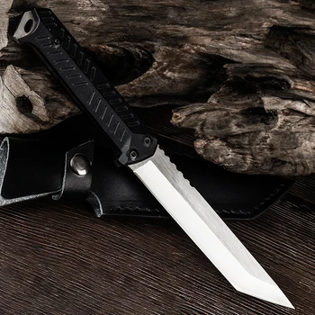 Voltron prostem taktično naravnost nož divjini survival nož Multi-funkcijo kampiranje noži G10 ročaj 7cr13mov rezilo