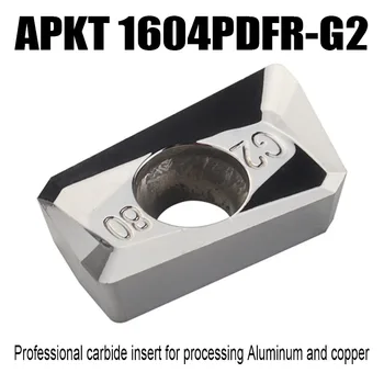 TuGe APKT1604 PDFR G2 obraz mlini vstavite rezilo karbida rezkanje rezilni vložki 1604 za lesnoobdelovalnih,Alumium,Baker