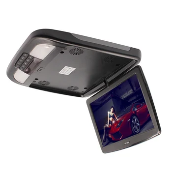 12 Inch Avto Monitor Strešni Nosilec Flip Navzdol TFT LCD Monitorji Avtomobilska Notranja Oprema