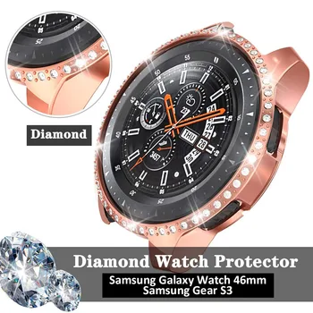 Diamond Ohišje za Samsung Prestavi S3 Frontier/Klasične & Galaxy Watch 46mm Smartwatch Razredi Pribor Prekrita Odbijača Zaščitna