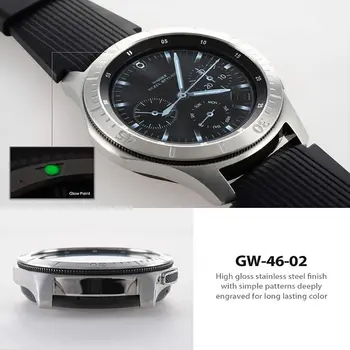 Anti-scratch Kovinski Okvir Tesnilo Lepilo Zajema Zamenjavo za Samsung Galaxy Watch 46MM Prestavi S3 Meje in Klasičnih Pametno Gledati