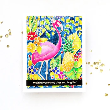 Hvala Flamingo Pregledna, Jasno Silikona Pečat Set za DIY Scrapbooking/Foto Album Kartico Izdelavo Dekorativne Jasno Znamk 2018