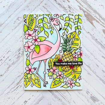 Hvala Flamingo Pregledna, Jasno Silikona Pečat Set za DIY Scrapbooking/Foto Album Kartico Izdelavo Dekorativne Jasno Znamk 2018