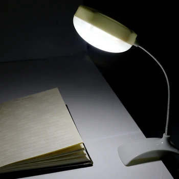 Prilagodljiv Clip-on namizne Svetilke LED Klešče za Branje Študija Posteljo Laptop Desk Svetlo Luč,