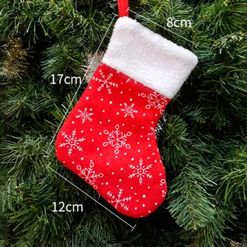 1PCS nogavice, Božični okraski za dom Božiček Nosi Elk Snežaka Nogavice Božično Drevo Viseči Okras Božično darilo vrečke