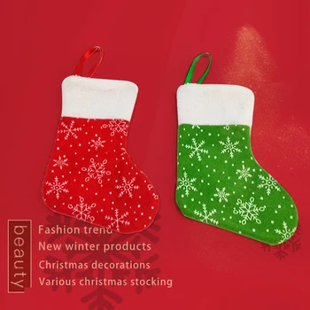 1PCS nogavice, Božični okraski za dom Božiček Nosi Elk Snežaka Nogavice Božično Drevo Viseči Okras Božično darilo vrečke