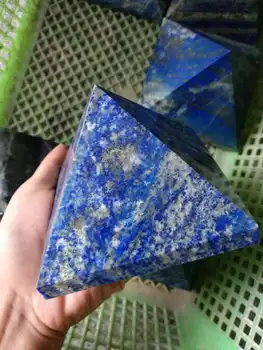 1500g Naravnih lapis lazuli QUARTZ CRYSTAL piramida TOČKE ZDRAVLJENJA