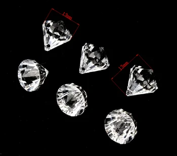 50pcs/veliko 13X13mm Jasno Akril Gladko Gems Diamant Tabela Vaza Polnila Osnovo Za svate Domače Obrti DIY Dekoracijo Korist