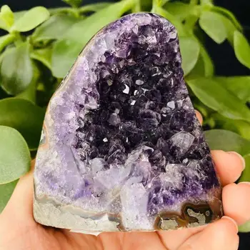 400-500 g Naravni kristalni kamen deep purple ametist geode čudovite barve