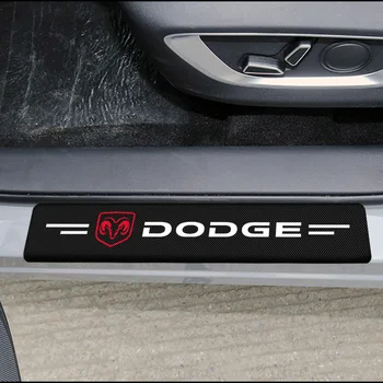 4pcs Auto Vrata Prag Izvažajo Ploščo Varovala Pribor za Dodge Challenger RAM 1500 Polnilnik Maščevalec Kalibra Nitro Vrata Nalepka