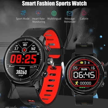 Moški Smart Šport Gledam IP68 Vodotesen Srčni utrip, Krvni Tlak Monitor Fitnes Tracker Manšeta Bluetooth prisotna Smartwatch