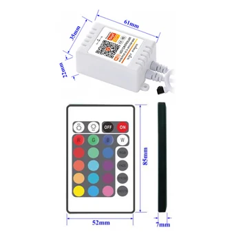 Tuya Wifi Inteligentni Krmilnik Pisane 24 Tipka za Dvojno Obremenitev RGB Svetlobe S Krmilnik ALexa Glas Pametni Dom, Avtomatizacija Modul