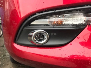 Za Mazda 3 M3 Axela 2017 2018 Chrome Sprednje Luči Za Meglo Lučka Foglight Zajema Modeliranje Trim Zunanjost Dodatki Avto Styling Deli